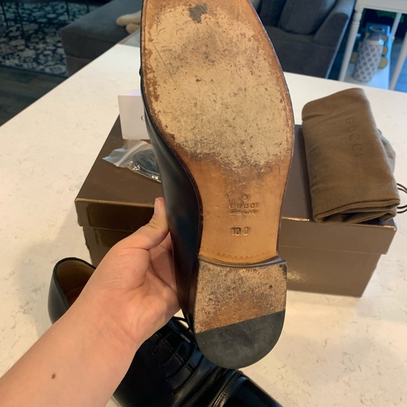 Gucci wiblendon/ florence calf in Nero size 10 - Picture 5 of 5